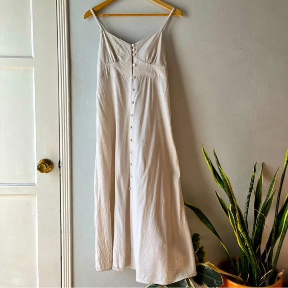 Monteau of Los Angeles• Linen Maxi Dress•Sz S - Picture 1 of 11